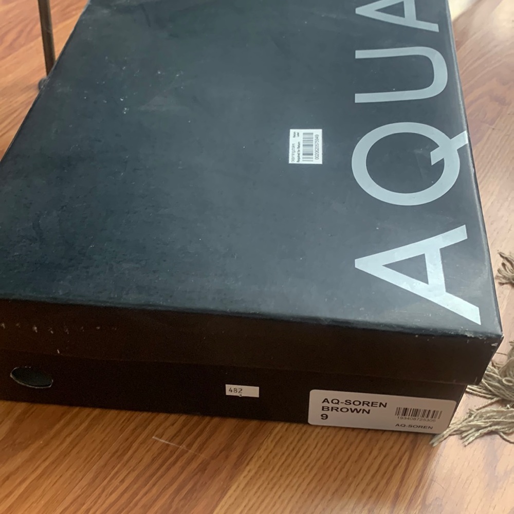 Aqua from Bloomingdales Soren Snakeskin Block Heeled Boots worn once with box